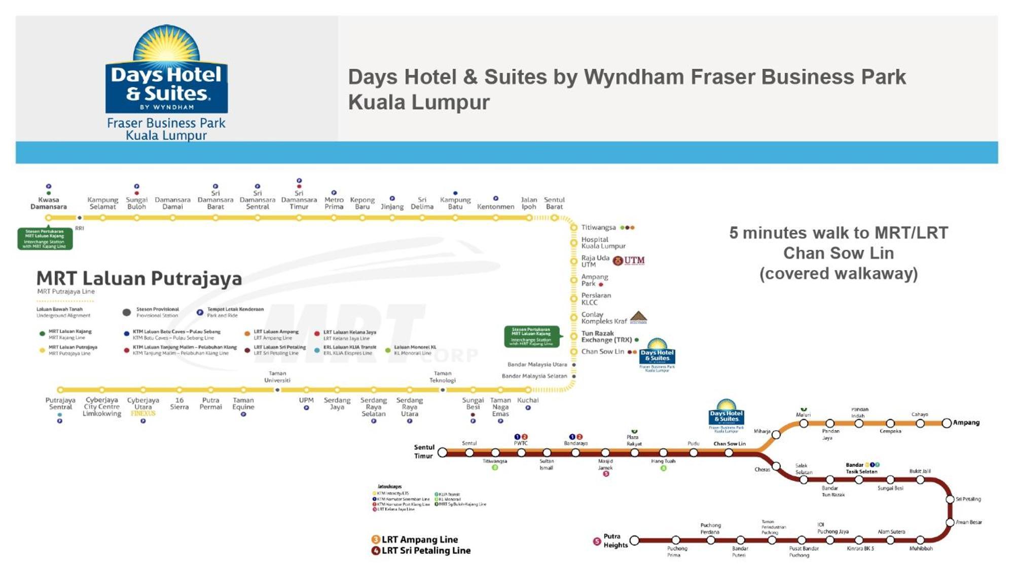 Hotel Days & By Wyndham Kl - Chan Sow Lin Mrt Or Lrt 4*
